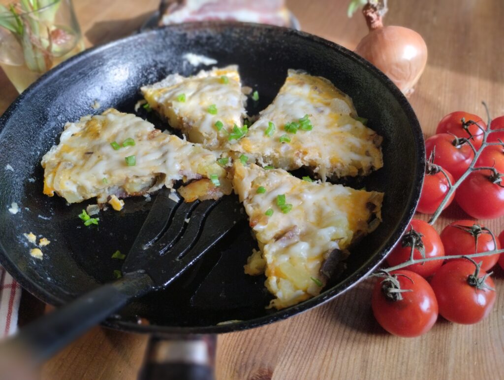 Spanyol omlett, tortilla recept maradék burgonyából - Zero waste recept 2 spanyol omlett tortilla kincses kamra recept