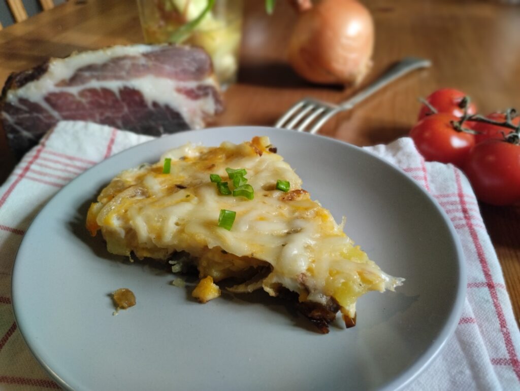 Spanyol omlett, tortilla recept maradék burgonyából - Zero waste recept 3 spanyol omlett tortilla kincses kamra recept szelet